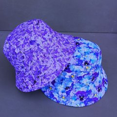 Фото Двостороння панама Vidlik Purple Flowers